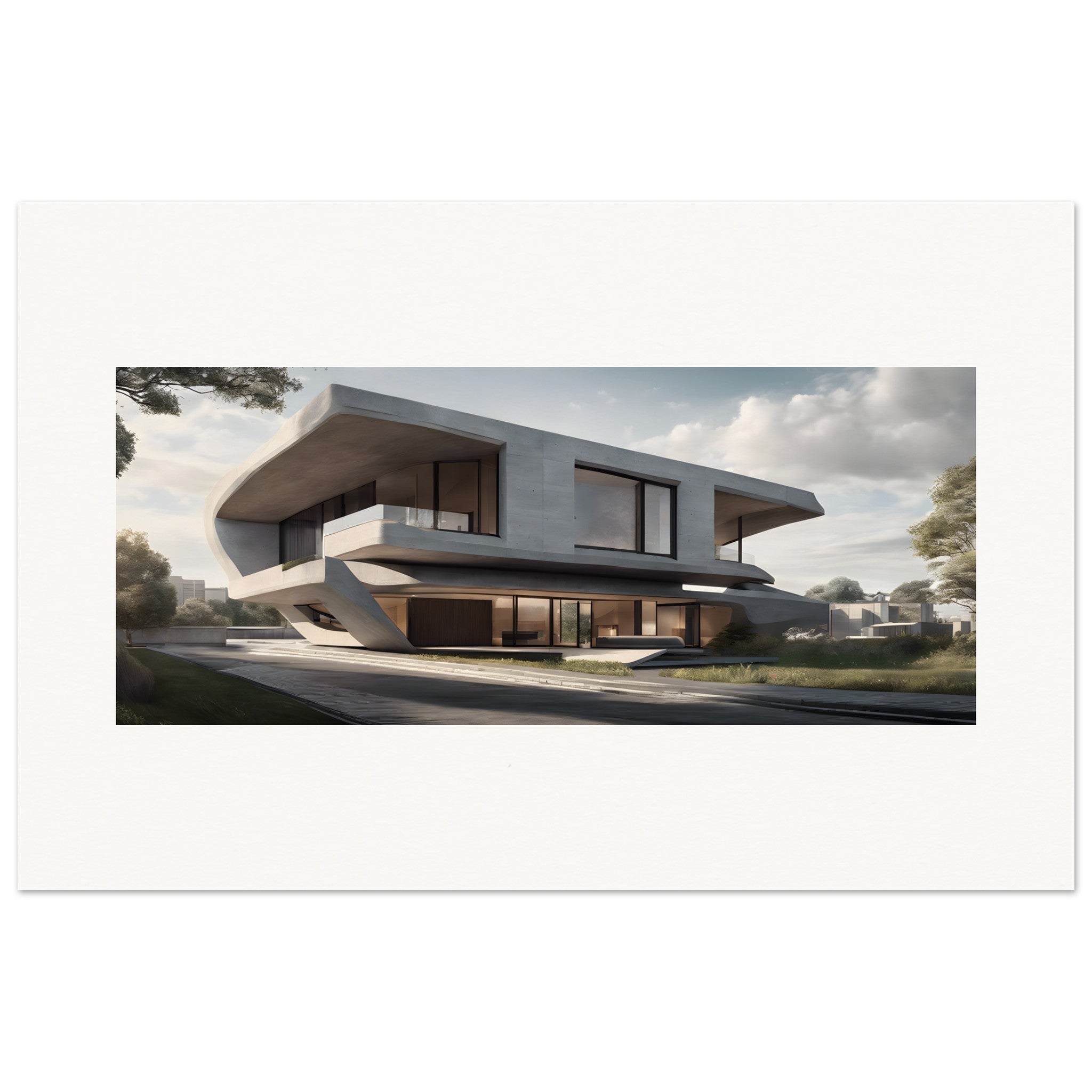Brutalist architecture, House - Poster