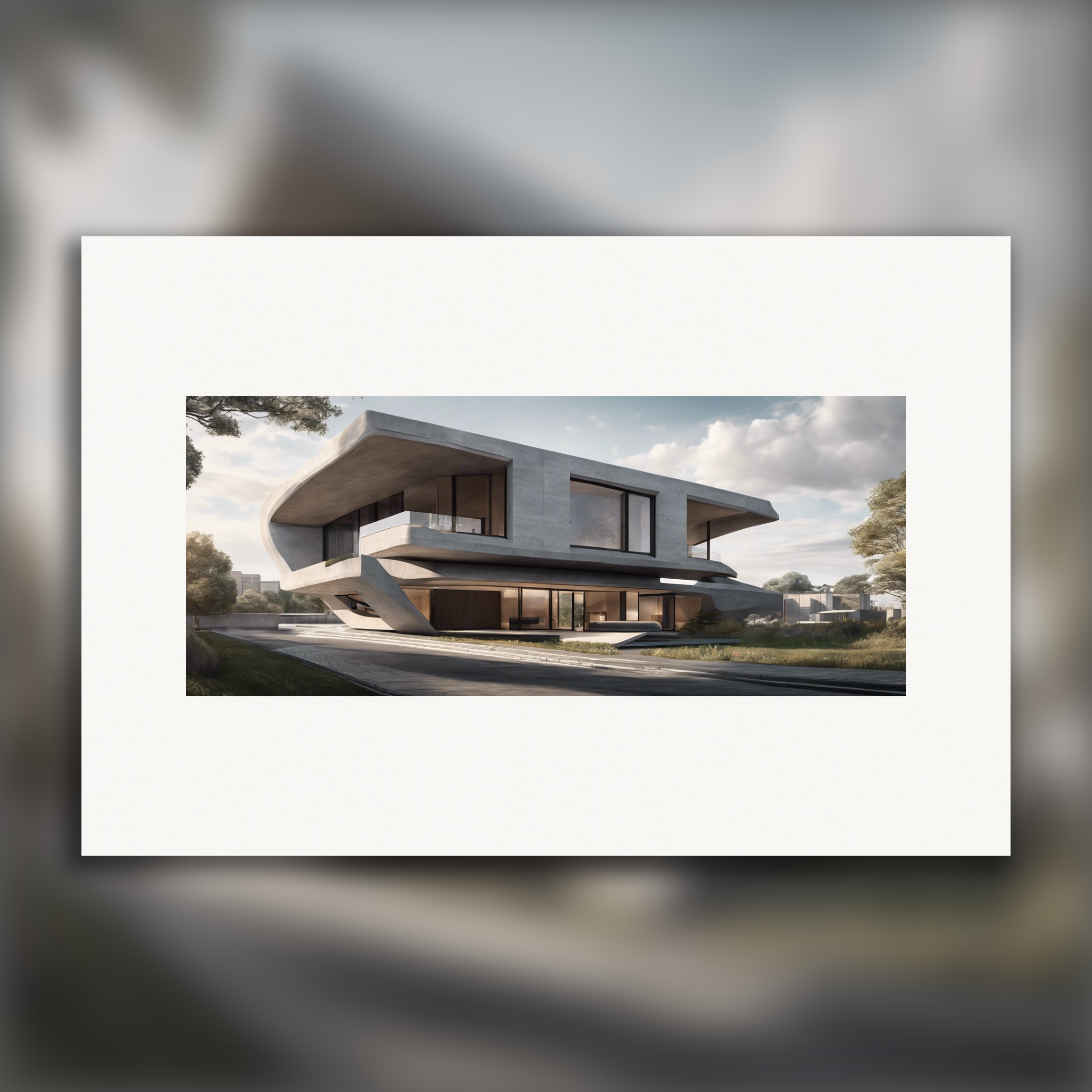 Brutalist architecture, House - Poster