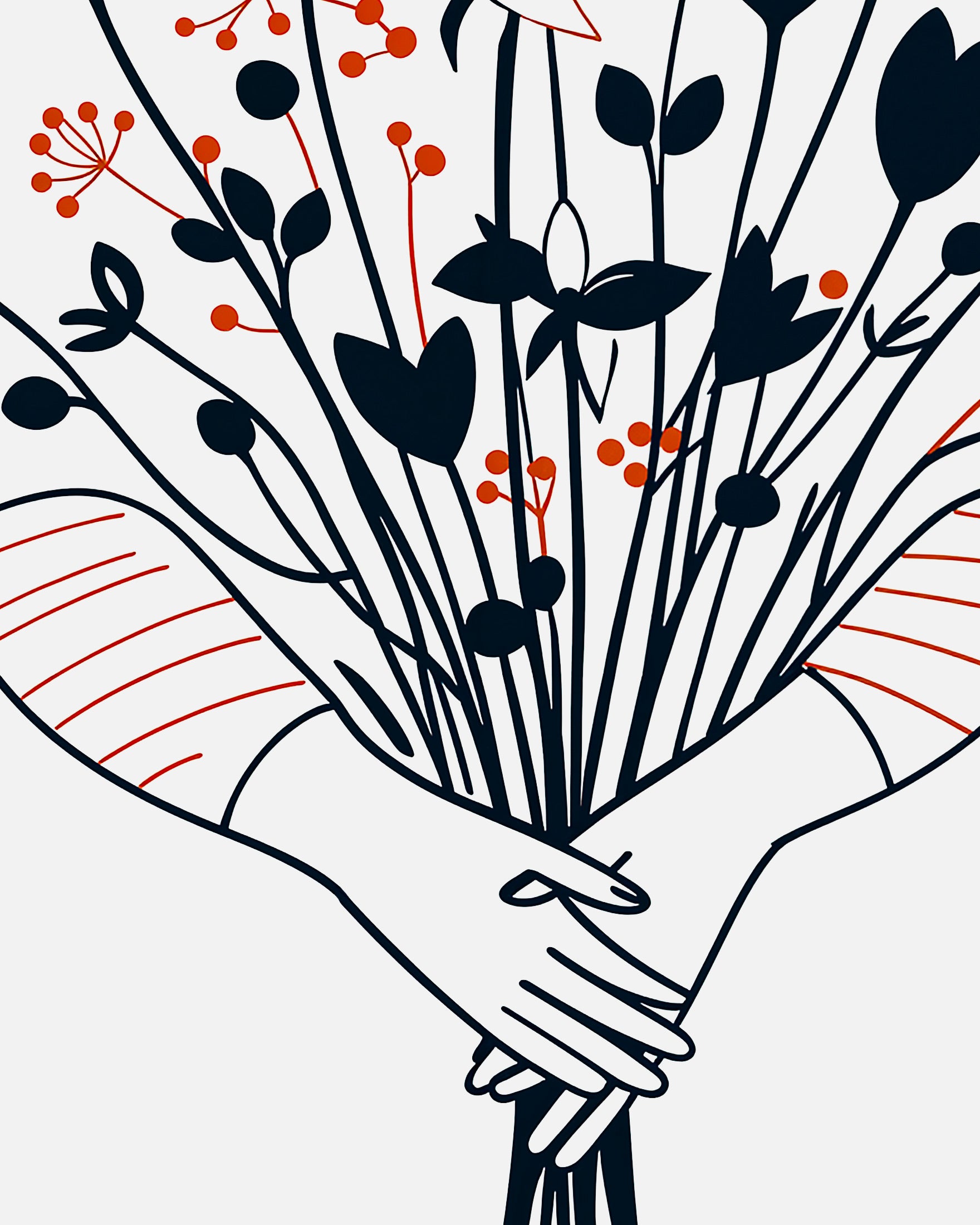 Mother’s Day pressie, bunch of blooms – Poster