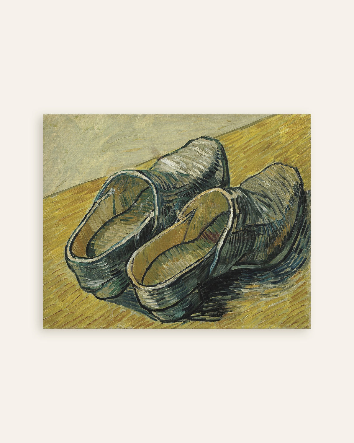 Poster of A Pair of Leather Clogs (1888) by Vincent van Gogh, thumbnail