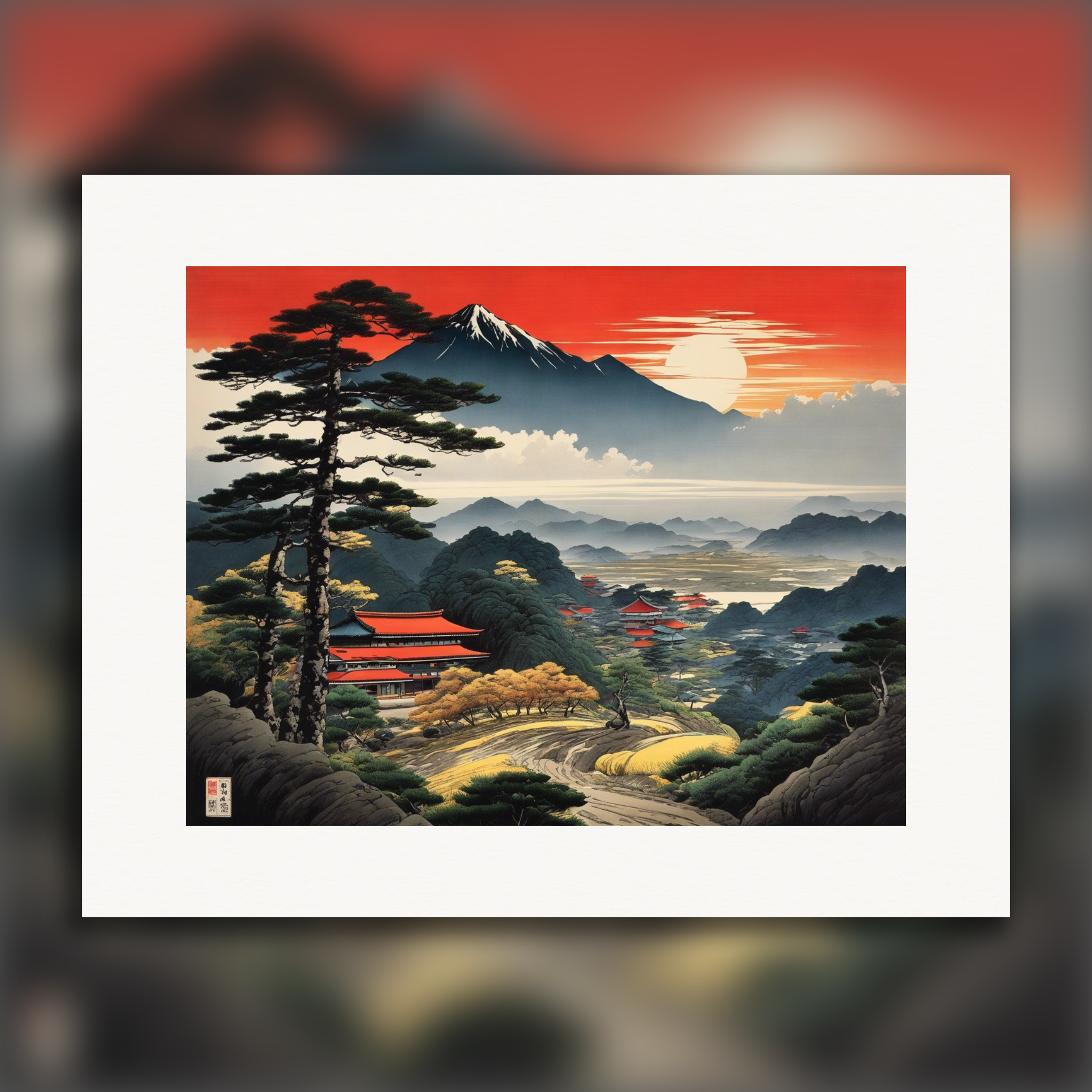 Japanese landscape - Poster