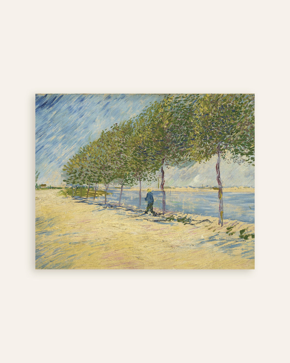 Poster of Along the Seine (1887) by Vincent van Gogh, thumbnail