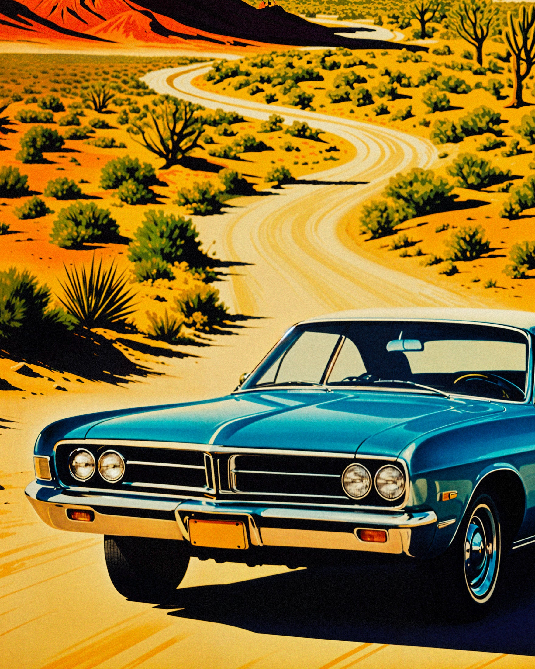 Monument Valley Classic Kiwi Vintage Poster