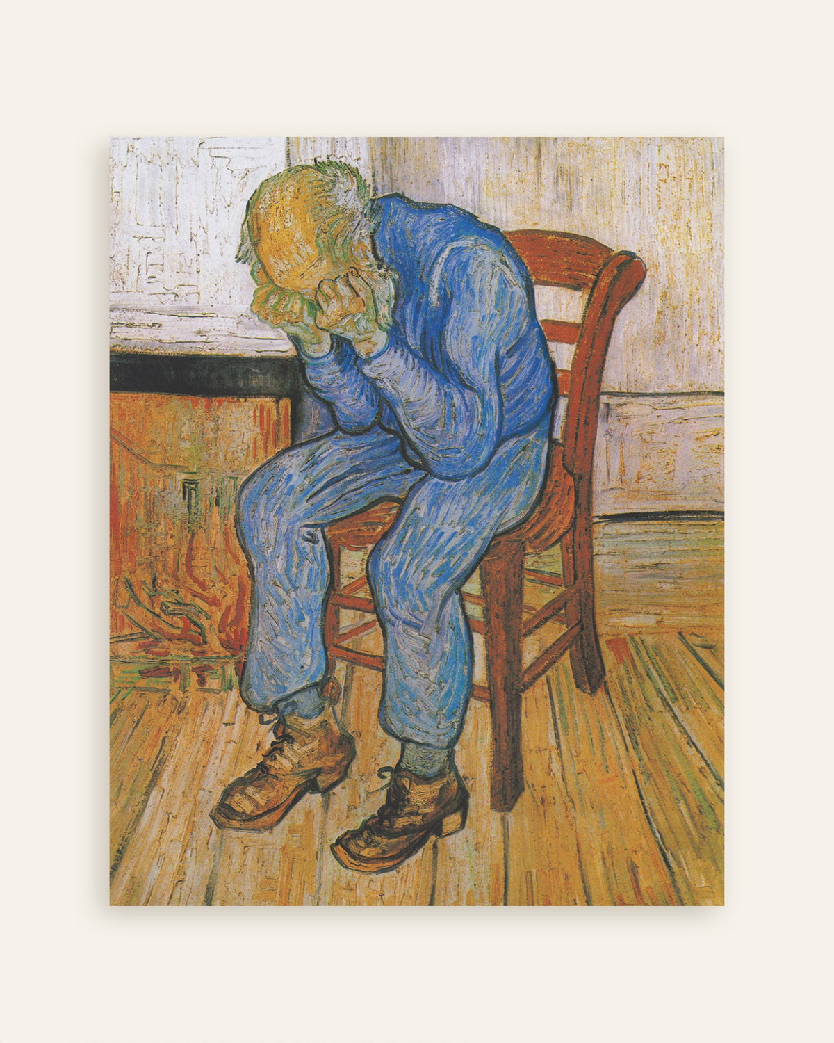 Poster of At Eternity's Gate (1890) by Vincent van Gogh, thumbnail
