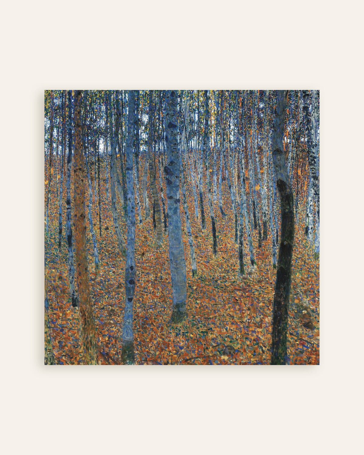 Poster of Beech Grove I (1902) by Gustav Klimt, thumbnail