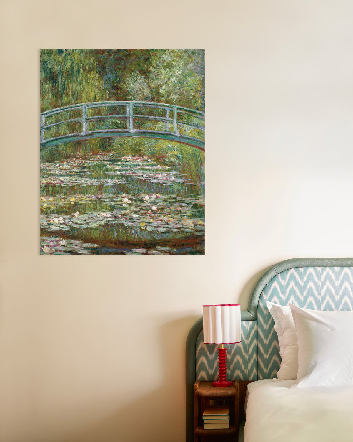 Poster of Bridge over a Pond of Water Lilies (1899) by Claude Monet