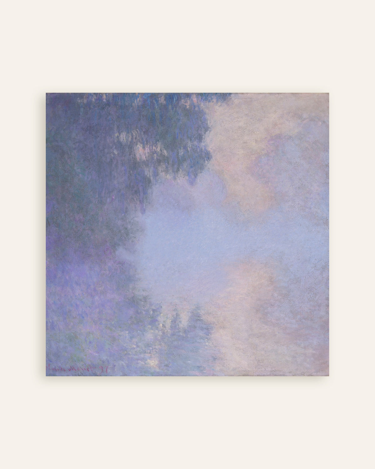 Poster of Branch of the Seine near Giverny, Mist (1897) by Claude Monet, thumbnail
