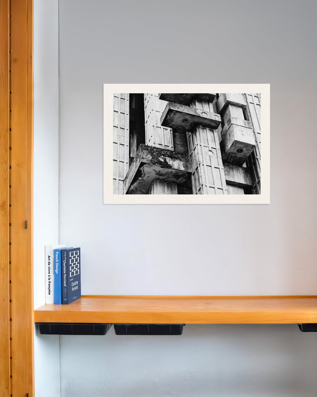 Poster of Close Up of Weathered Concrete Blocks