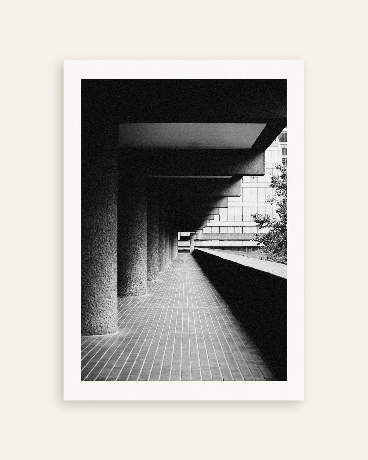 Poster of Covered Walkway With Rough Pillars, thumbnail
