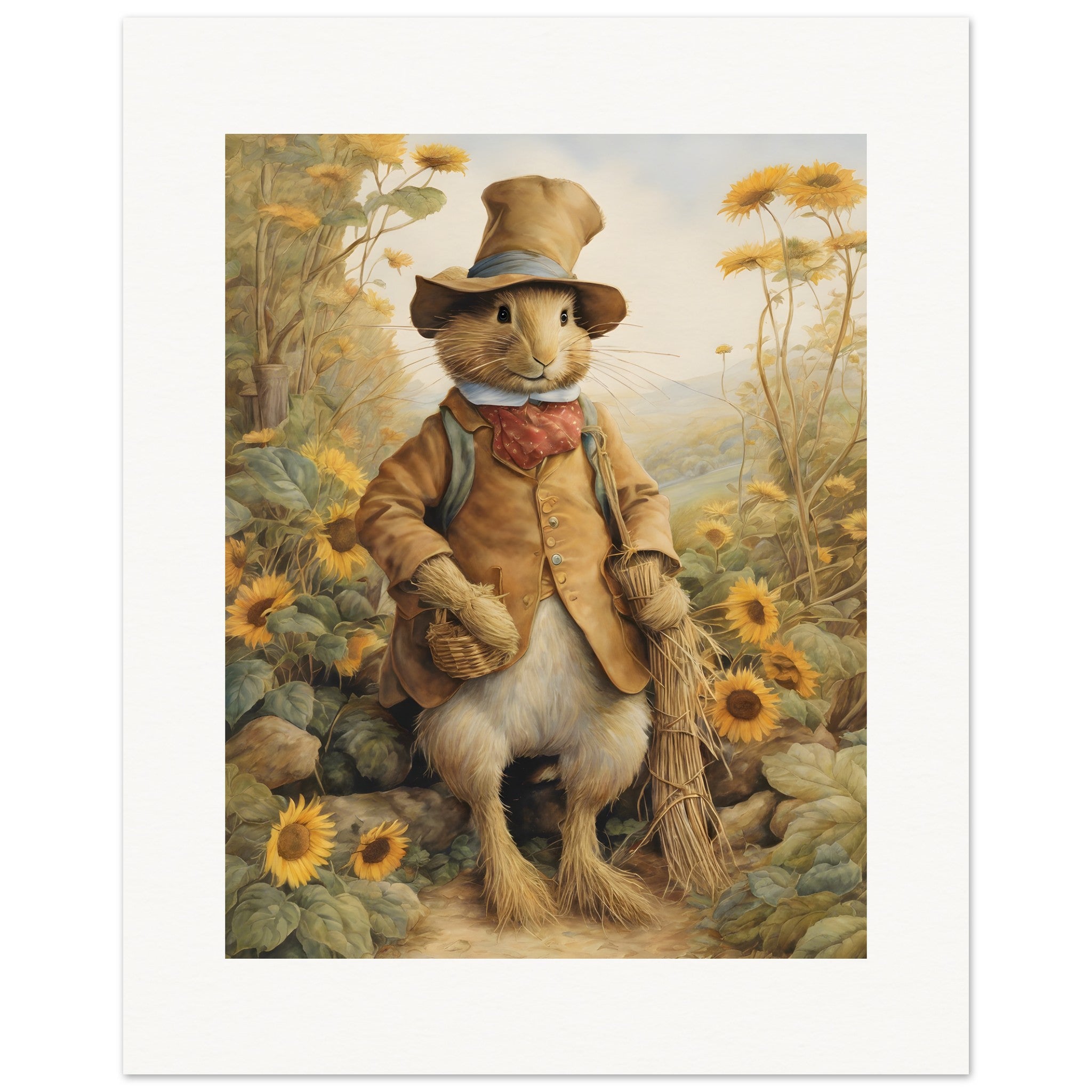 Enchanting yarns, fine British watercolours, Scarecrow - Poster