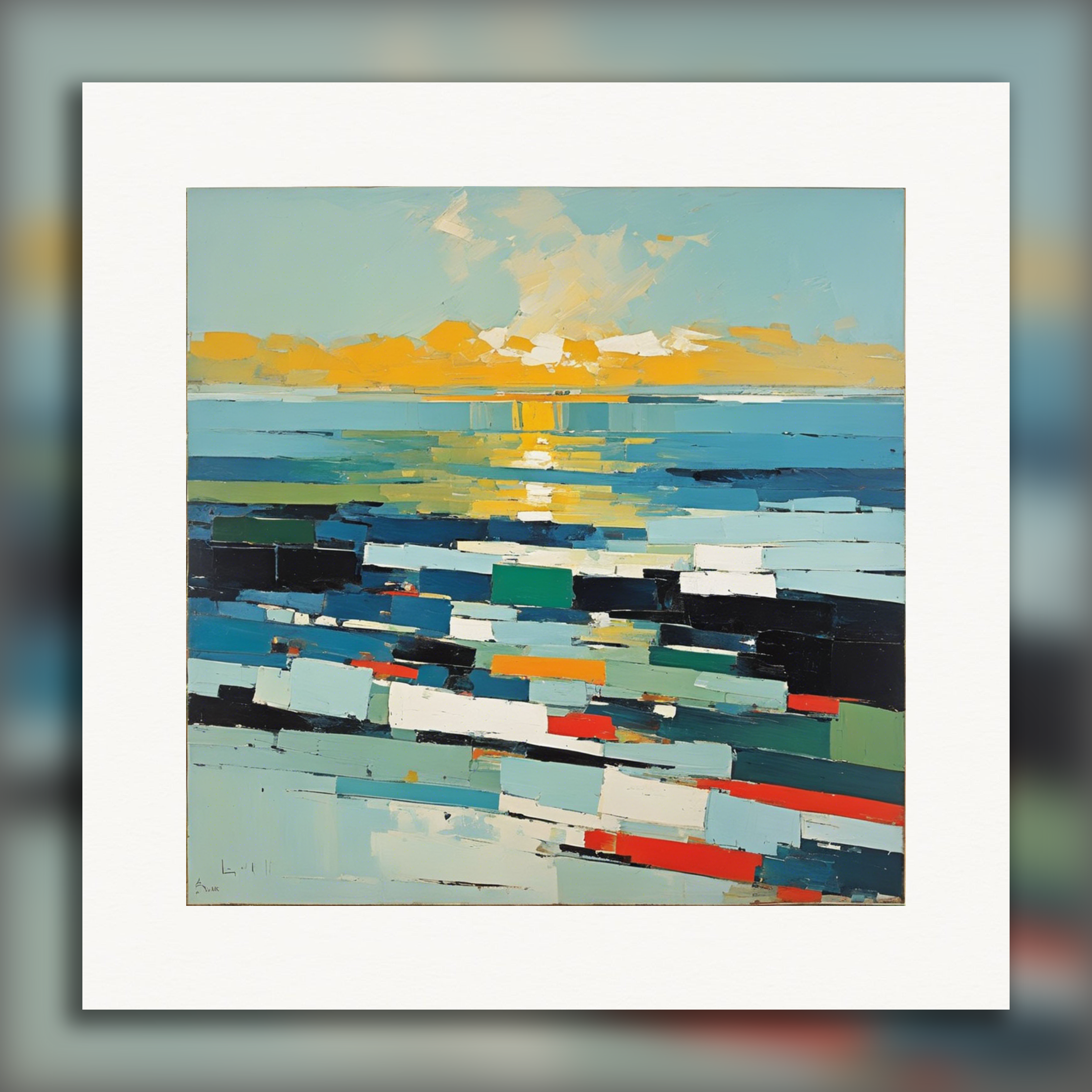 Abstract art, The Ocean - Poster