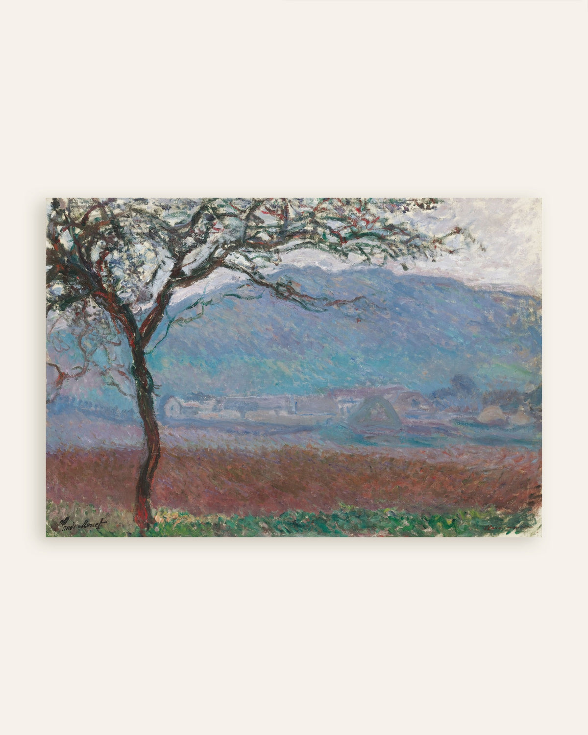 Poster of Field at Giverny (1887) by Claude Monet, thumbnail