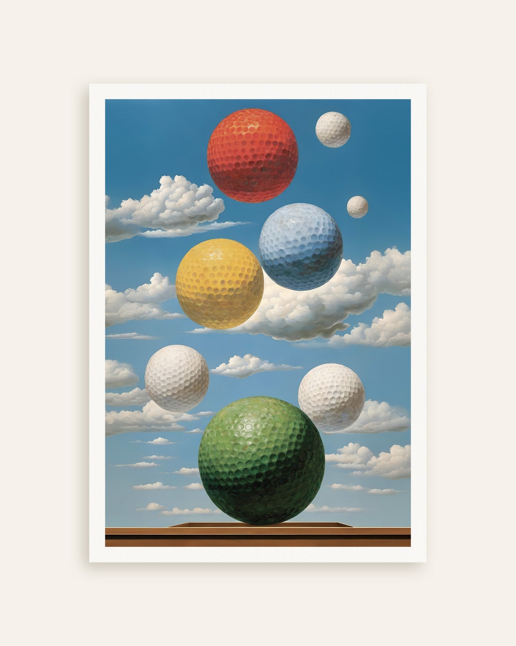 Poster of Golf worlds – Surreal sky poster, thumbnail