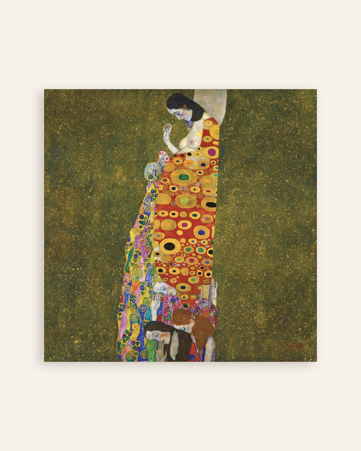 Poster of Hope II (1907–1908) by Gustav Klimt, thumbnail