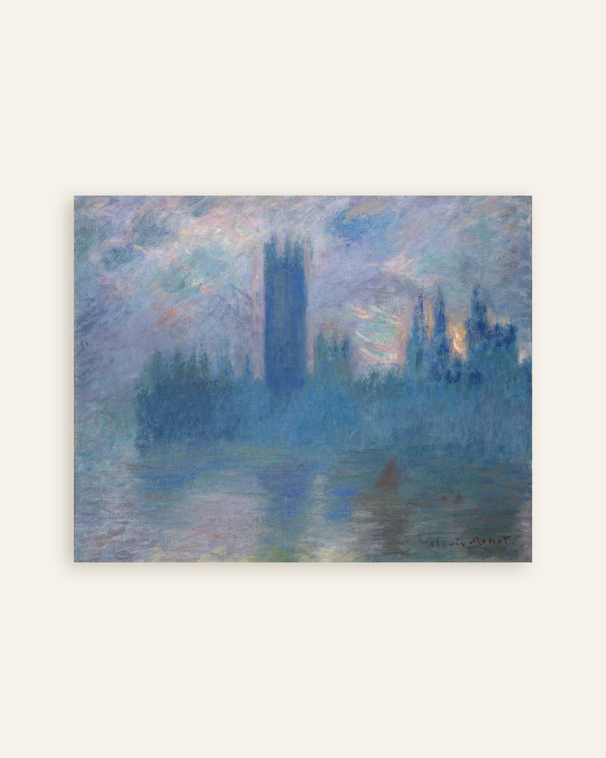 Poster of Houses of Parliament, London (1900) by Claude Monet, thumbnail