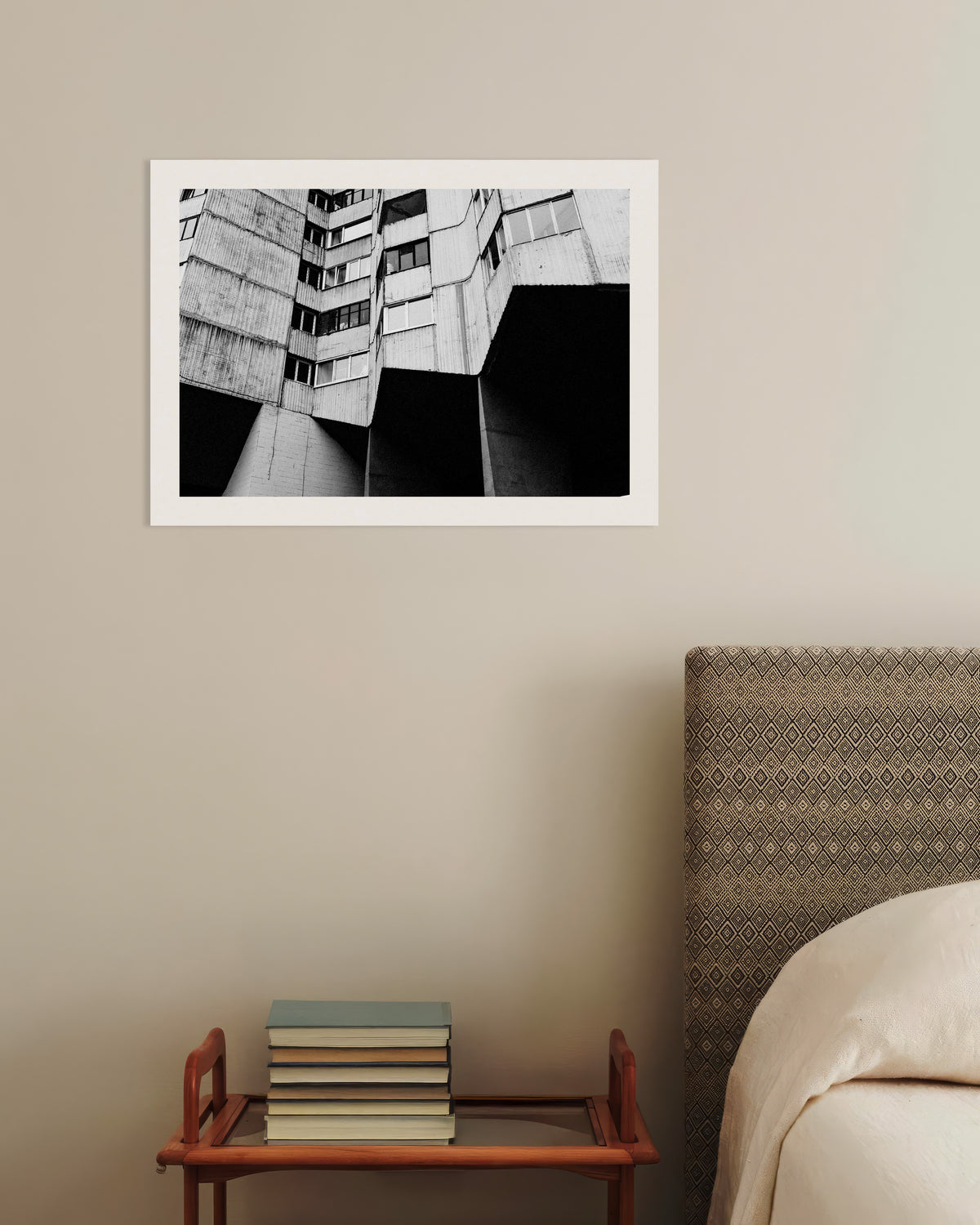 Poster of Housing Block on Concrete Legs