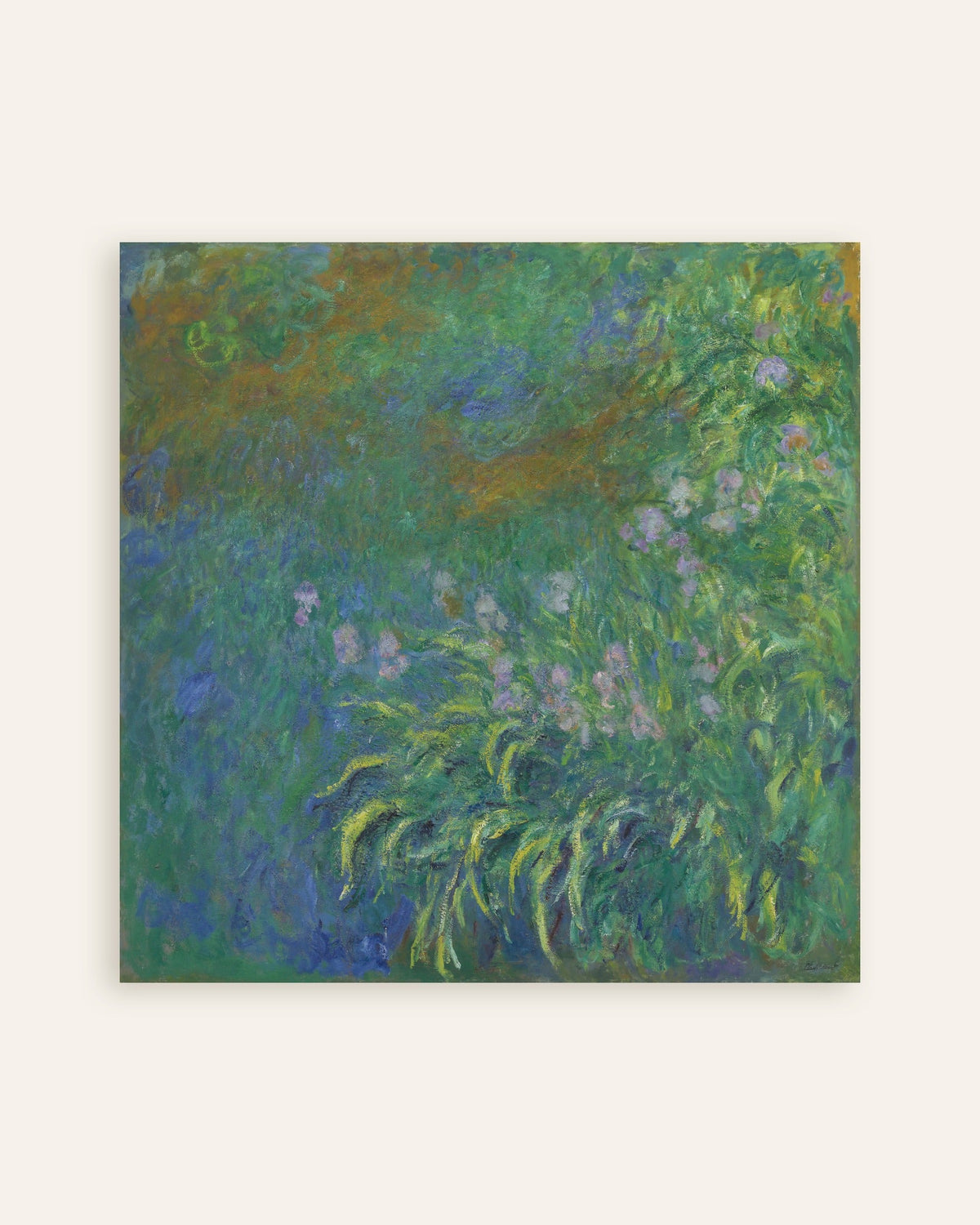 Poster of Irises (1914–1917) by Claude Monet, thumbnail
