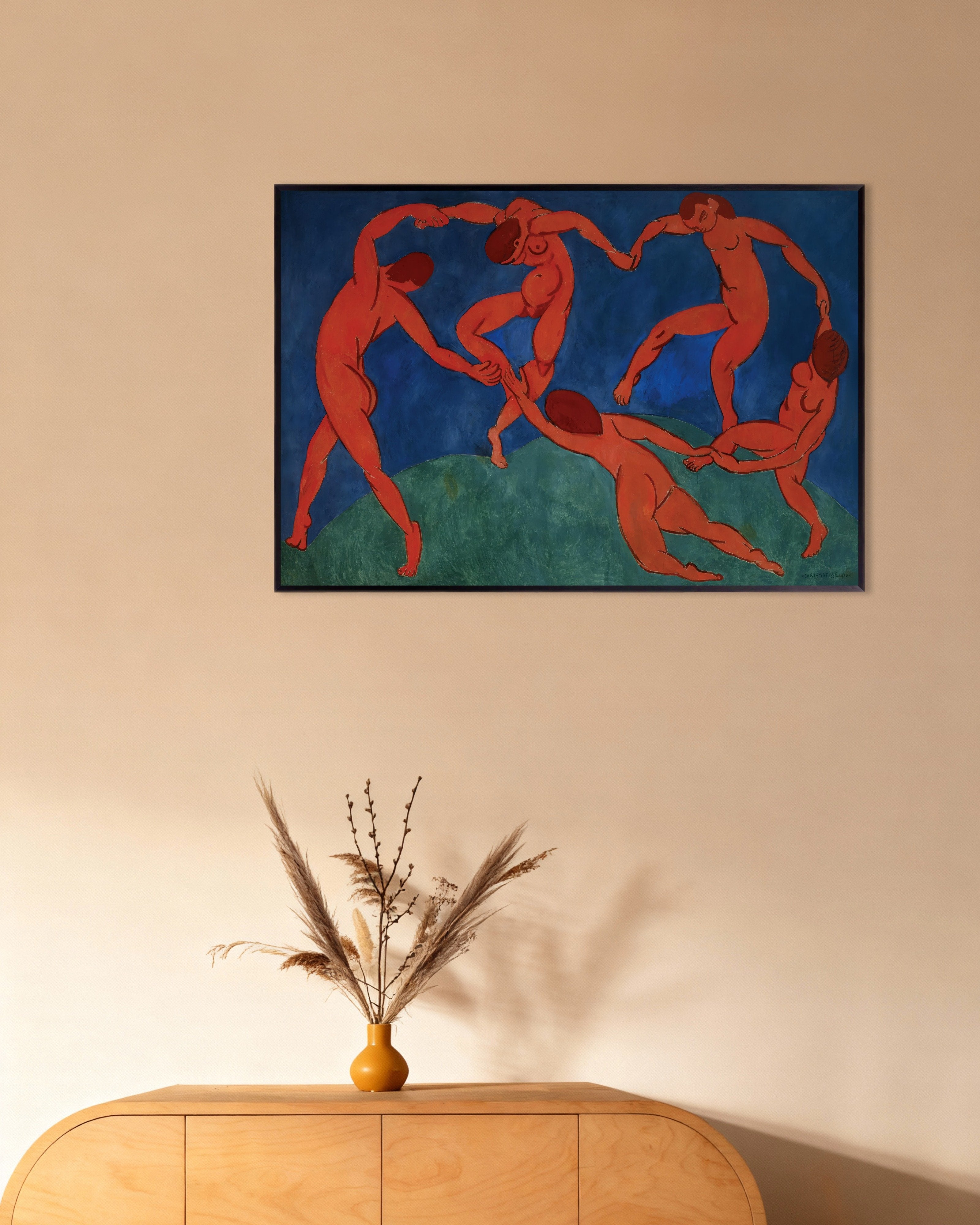 Poster of La danse II (1910) by Henri Matisse - Poster, with metal frame