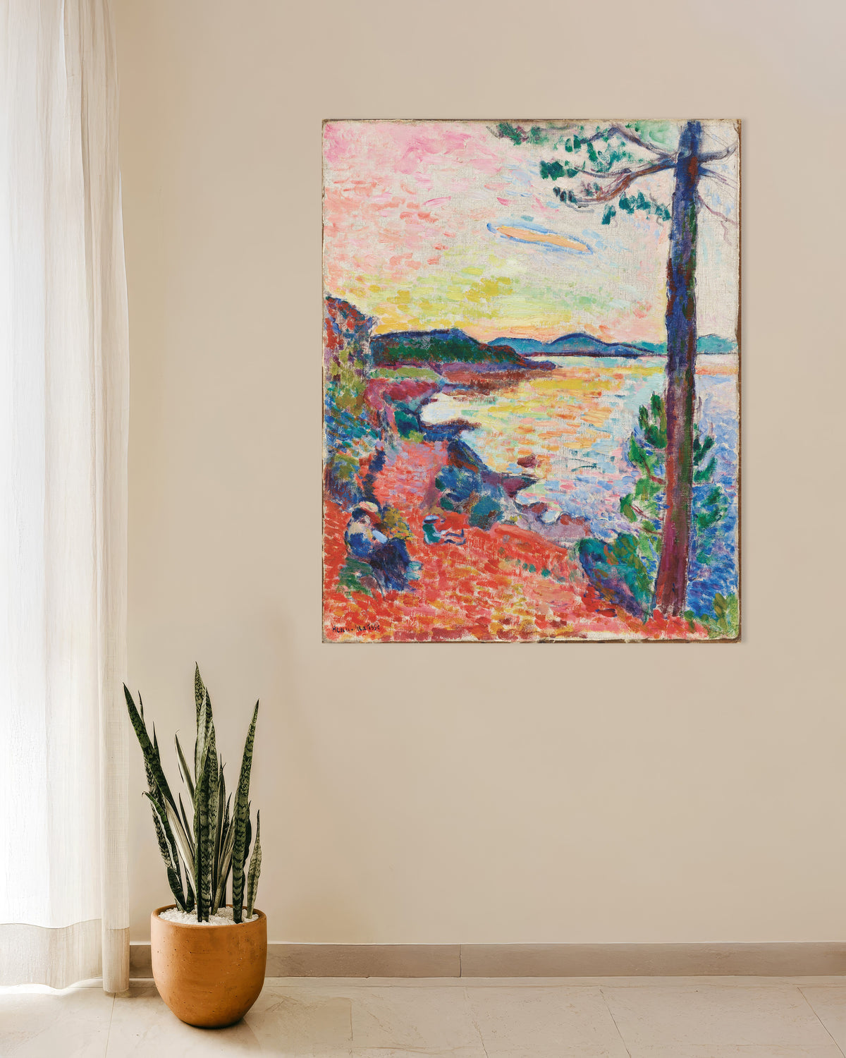 Poster of Le Goûter, The Gulf of Saint-Tropez (1904) by Henri Matisse