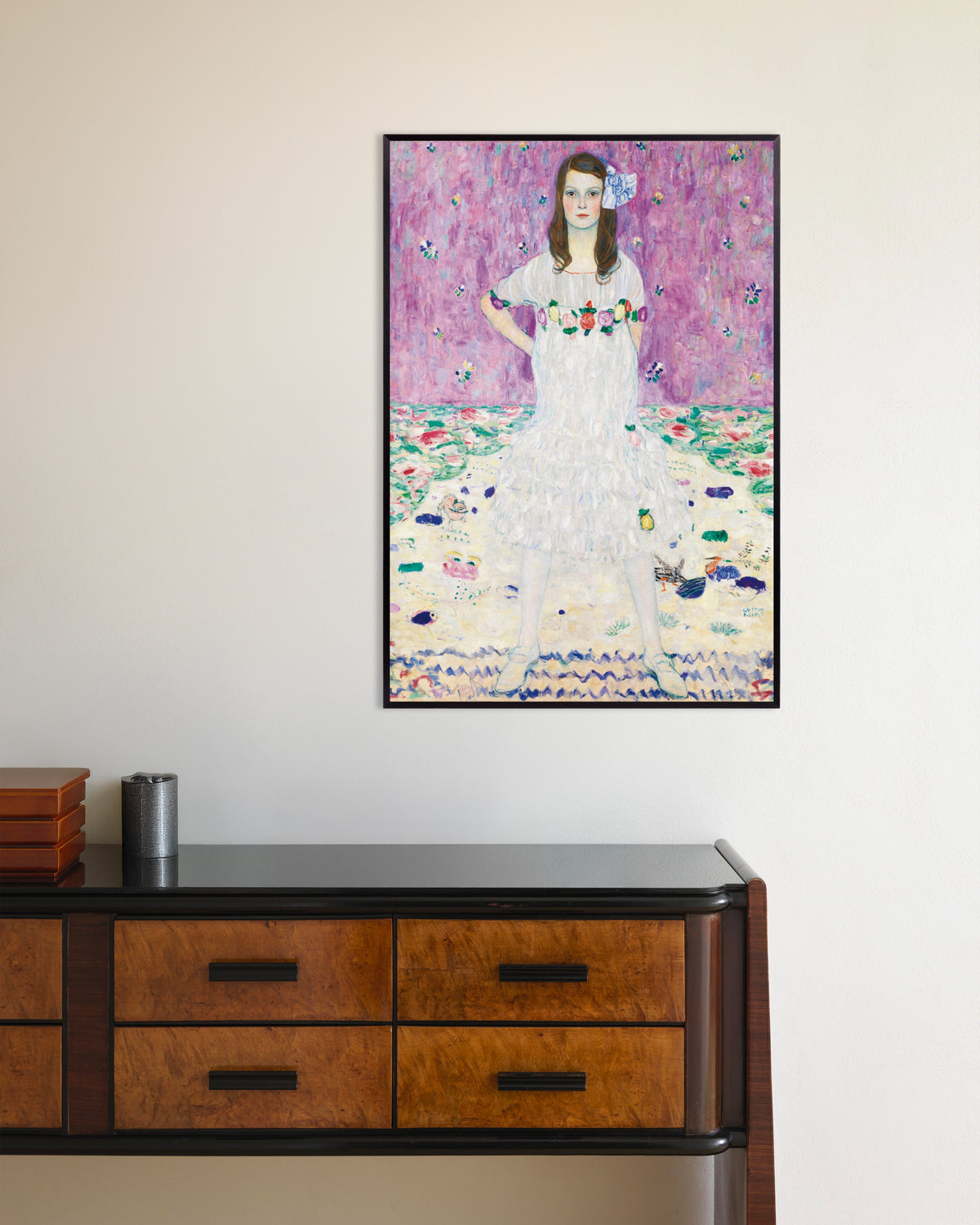 Poster of Mäda Primavesi (1912–1913) by Gustav Klimt, with metal frame