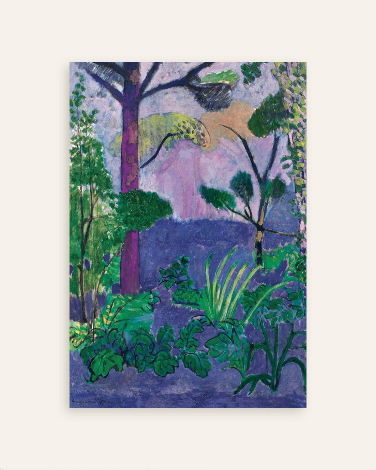 Poster of Moroccan landscape (Acanthus) 1912 by Henri Matisse, thumbnail