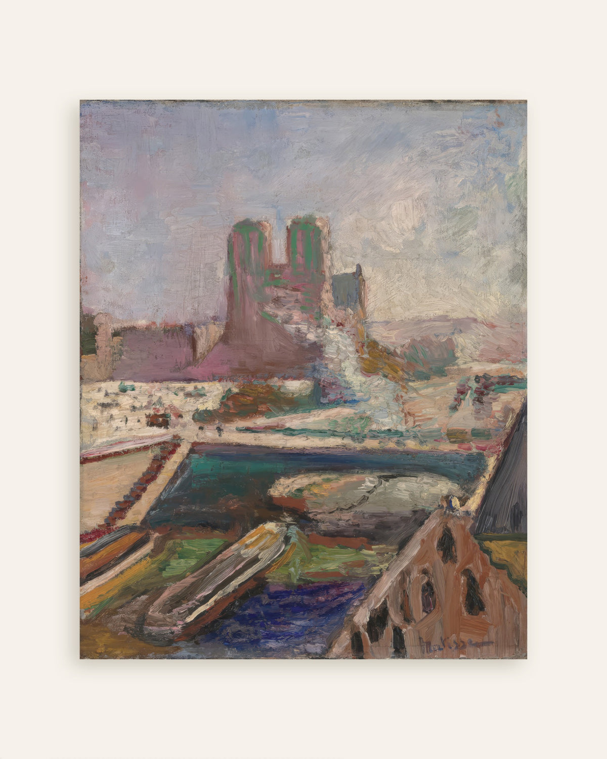Poster of Notre Dame (1900) — Henri Matisse, thumbnail