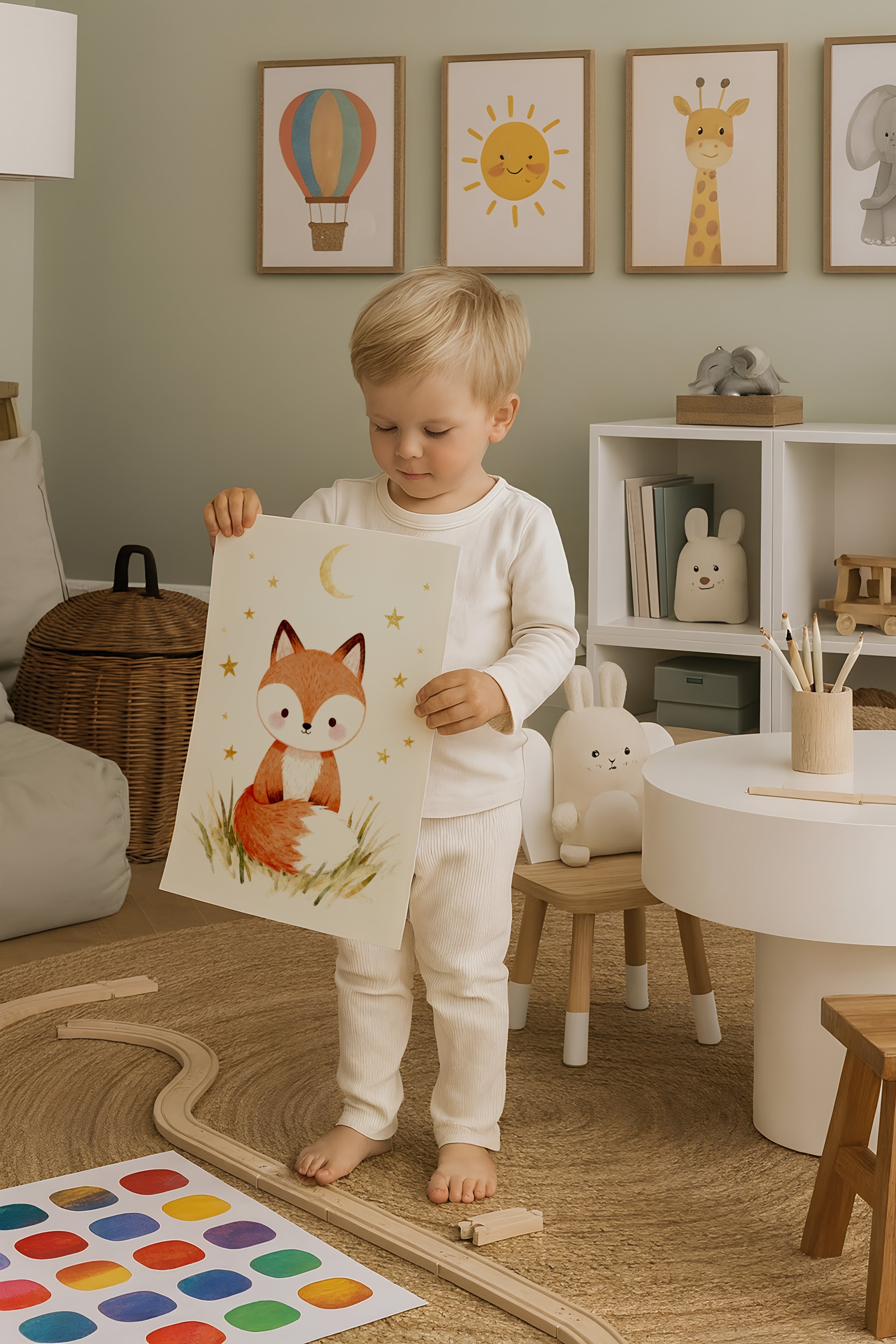 Fox Print – Kids’ Room Wall Décor