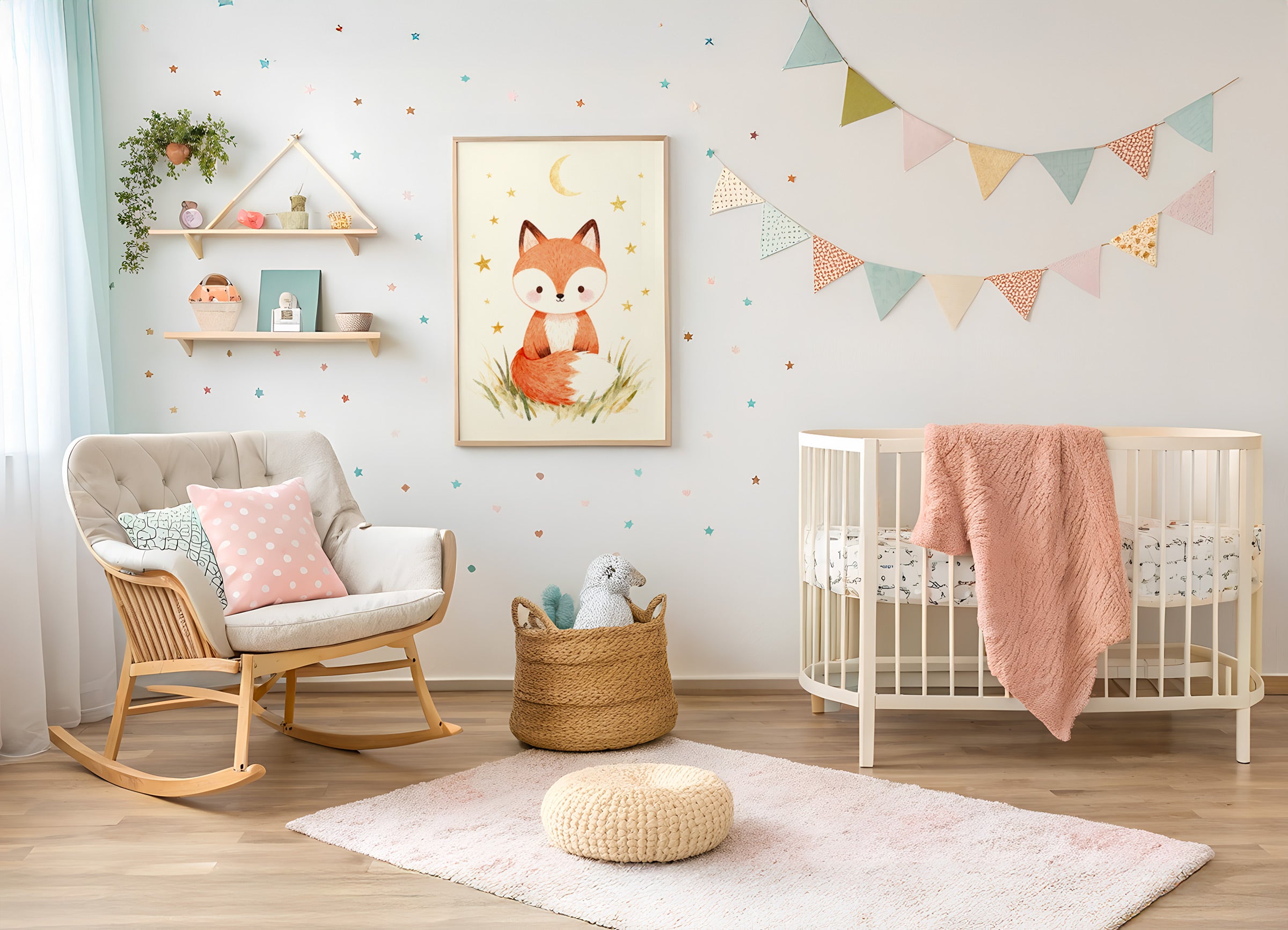 Fox Print – Kids’ Room Wall Décor