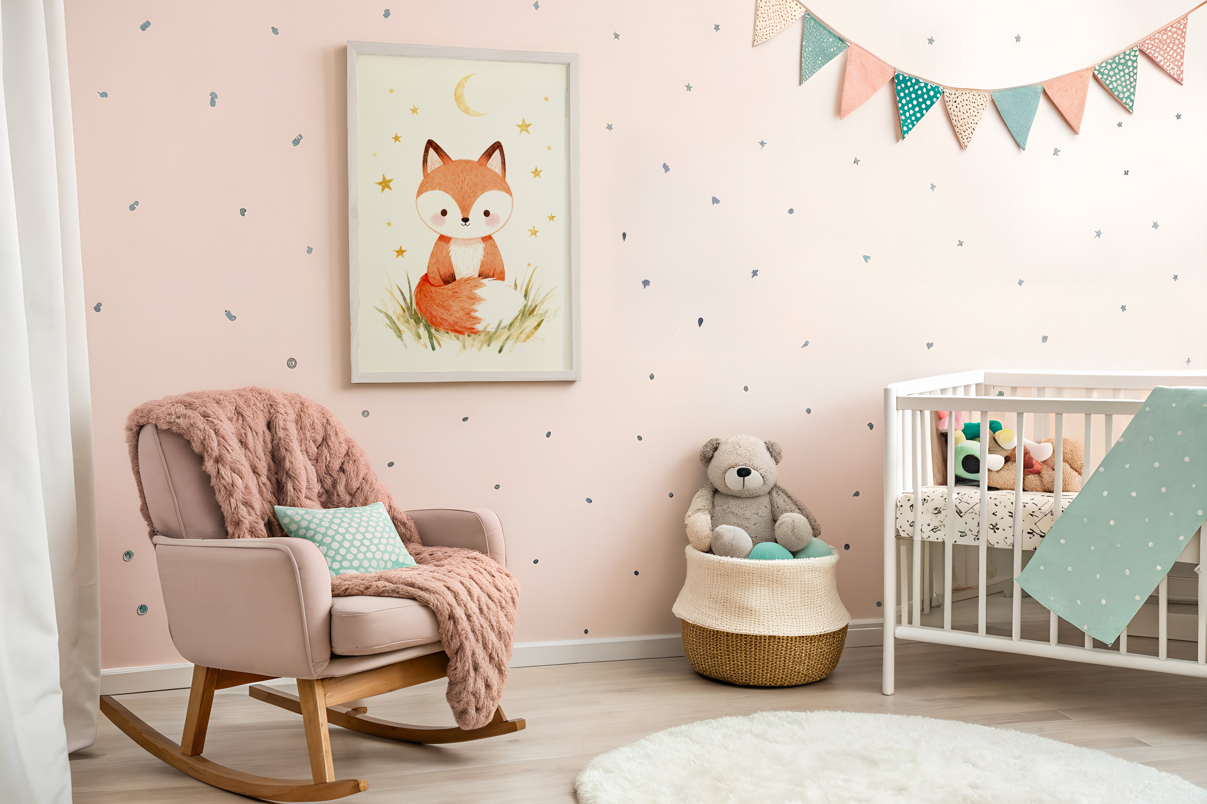 Fox Print – Kids’ Room Wall Décor