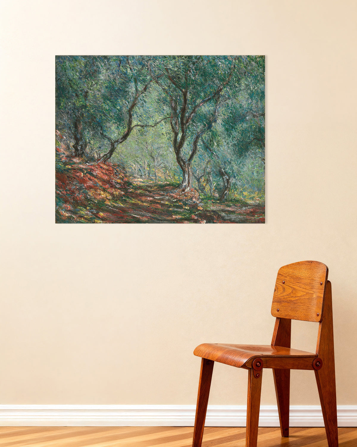 Poster of Olive Trees in the Moreno Garden (1884) by Claude Monet