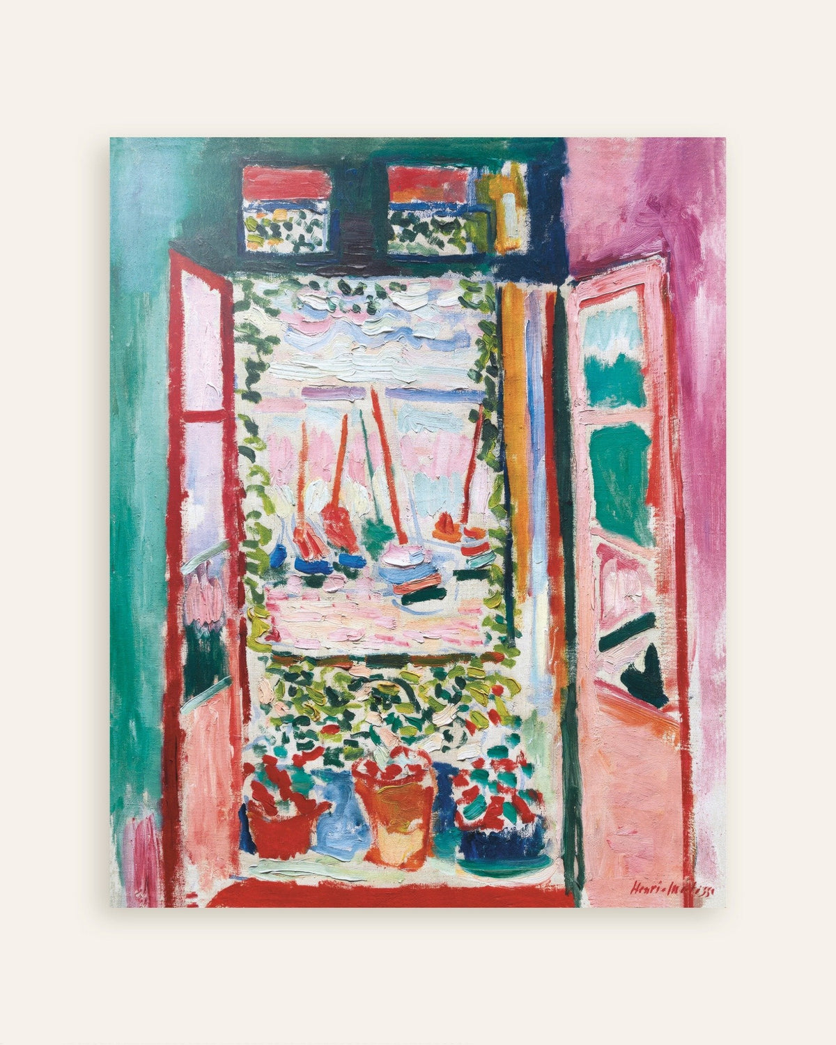 Poster of Open window, Collioure by Henri Matisse, thumbnail