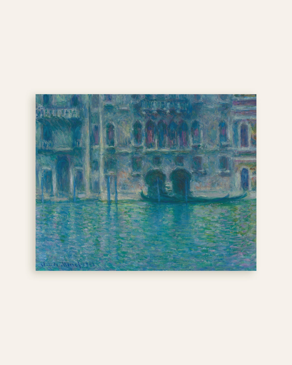 Poster of Palazzo da Mula, Venice (1908) by Claude Monet, thumbnail