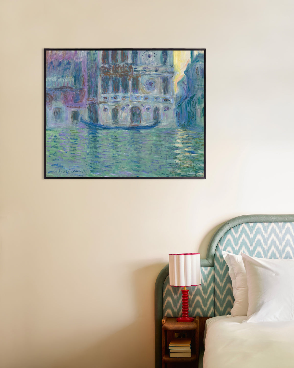 Poster of Palazzo Dario (1908) by Claude Monet, with metal frame