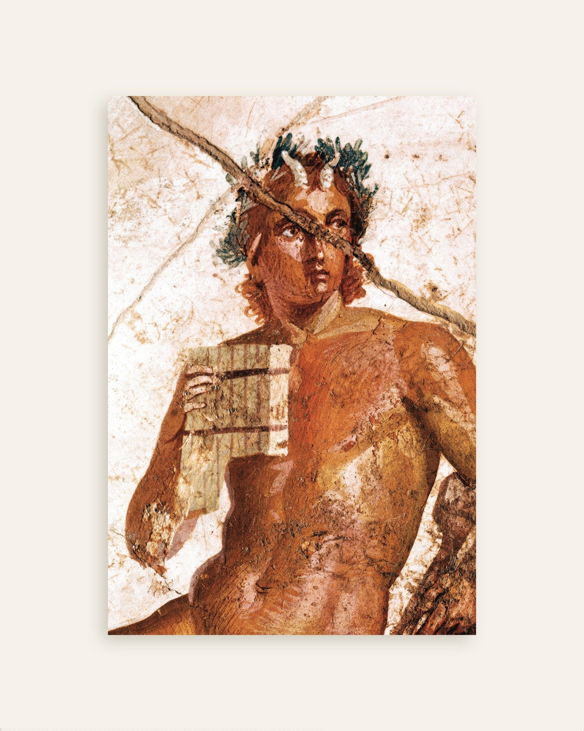 Pan musician fresco poster from Pompeii