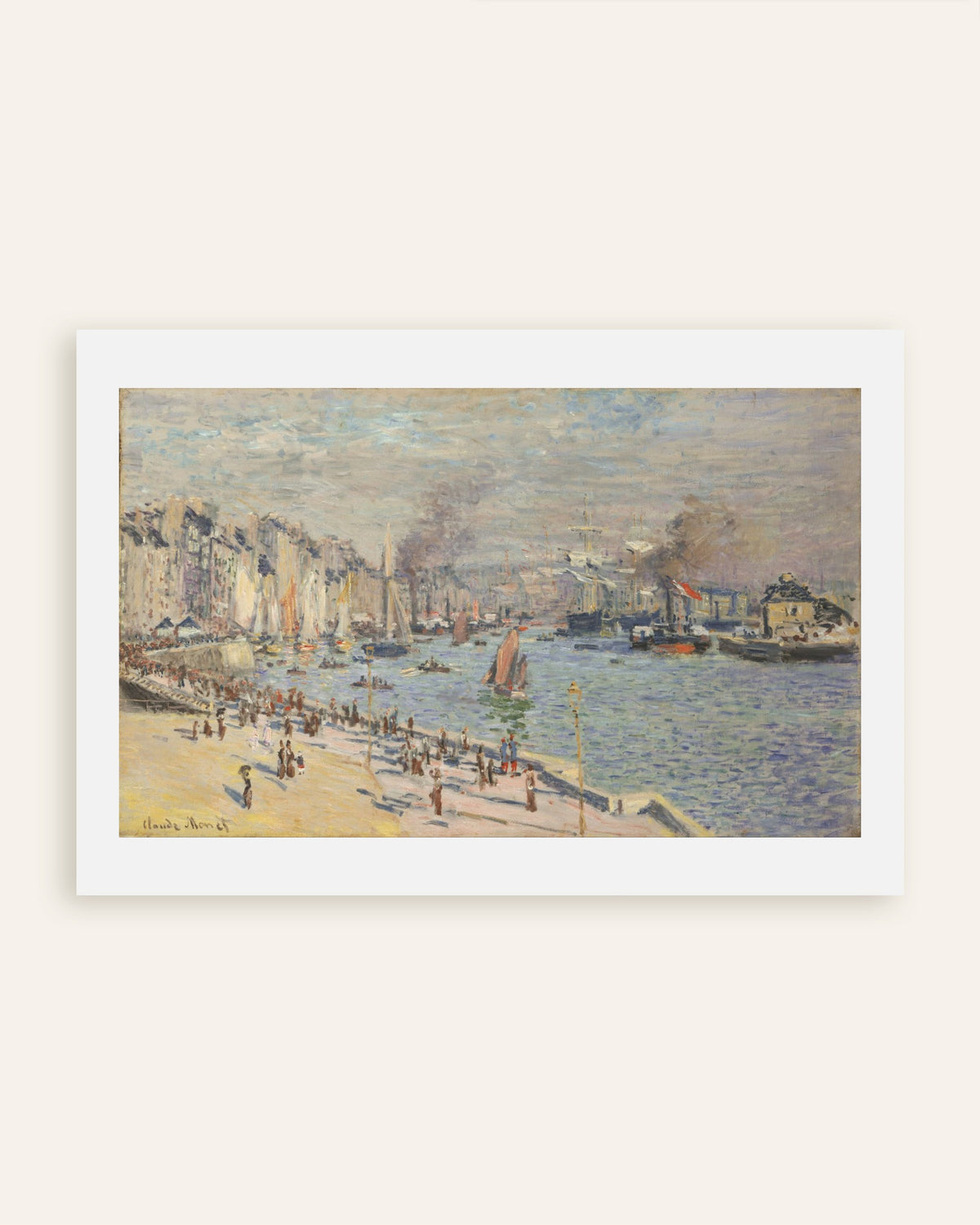 Poster of Port of Le Havre (1874) by Claude Monet, thumbnail