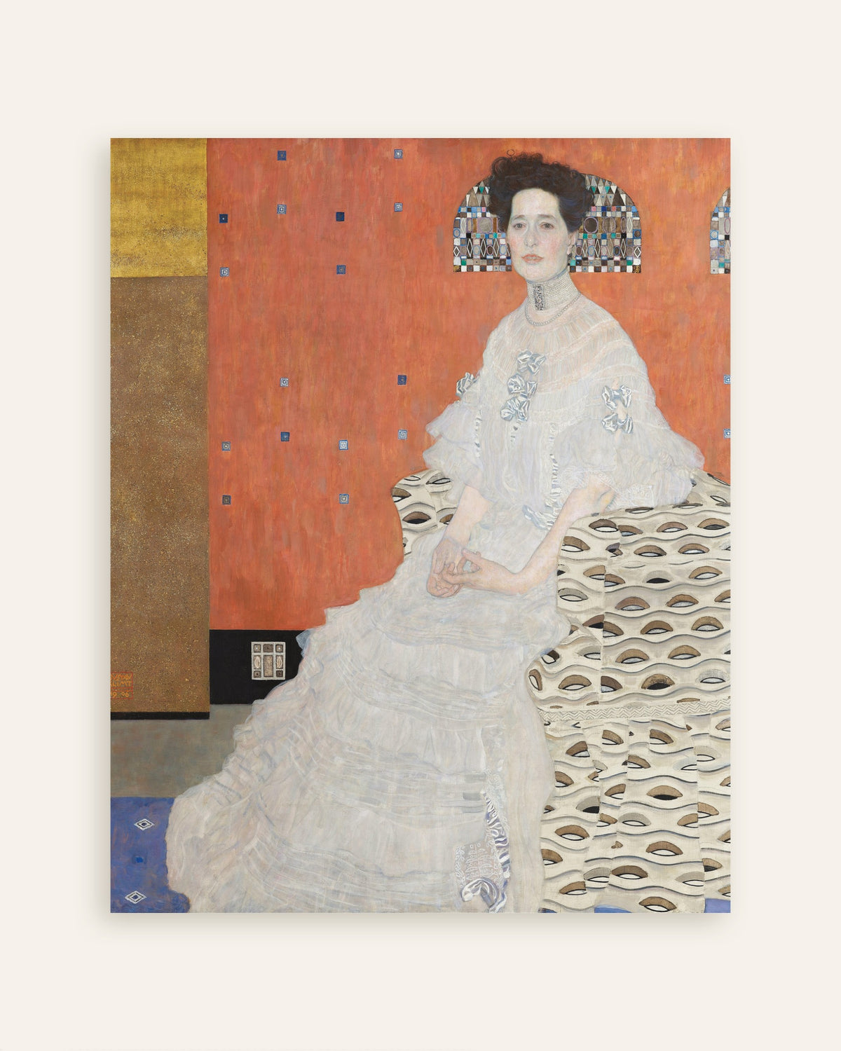 Poster of Portrait of Fritza Riedler (1906) by Gustav Klimt, thumbnail