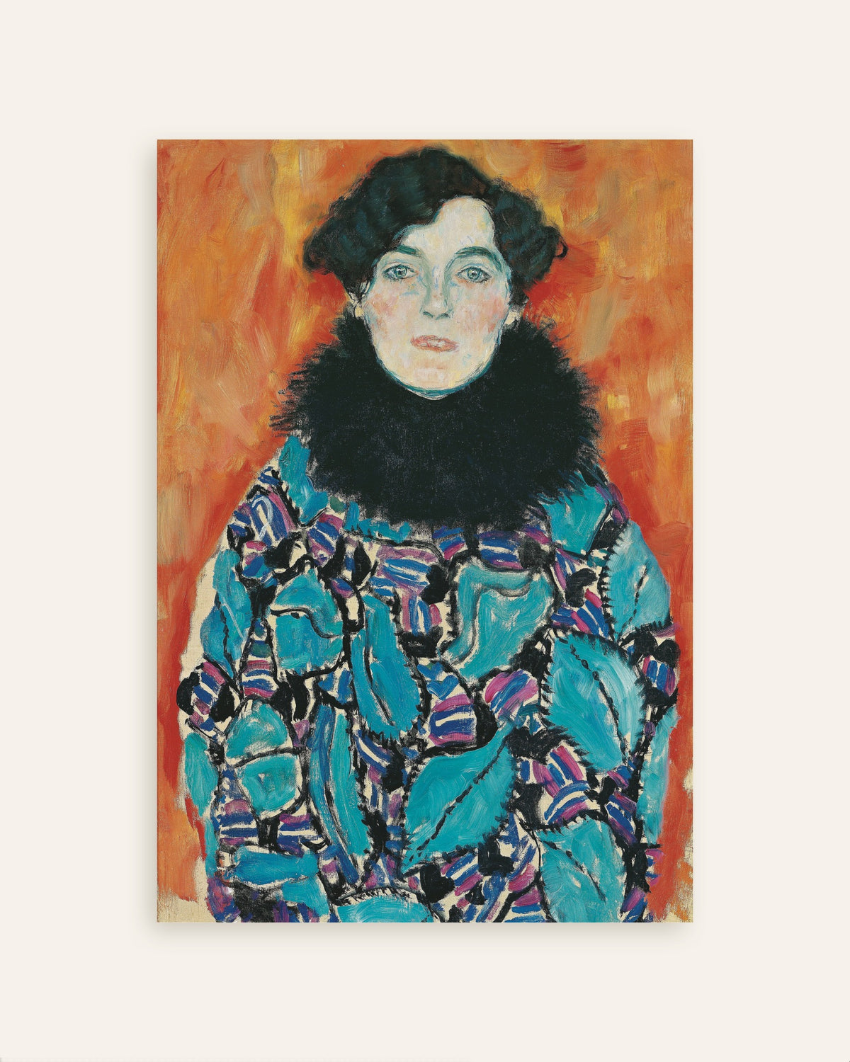 Poster of Portrait of Johanna Staude (1917) by Gustav Klimt, thumbnail