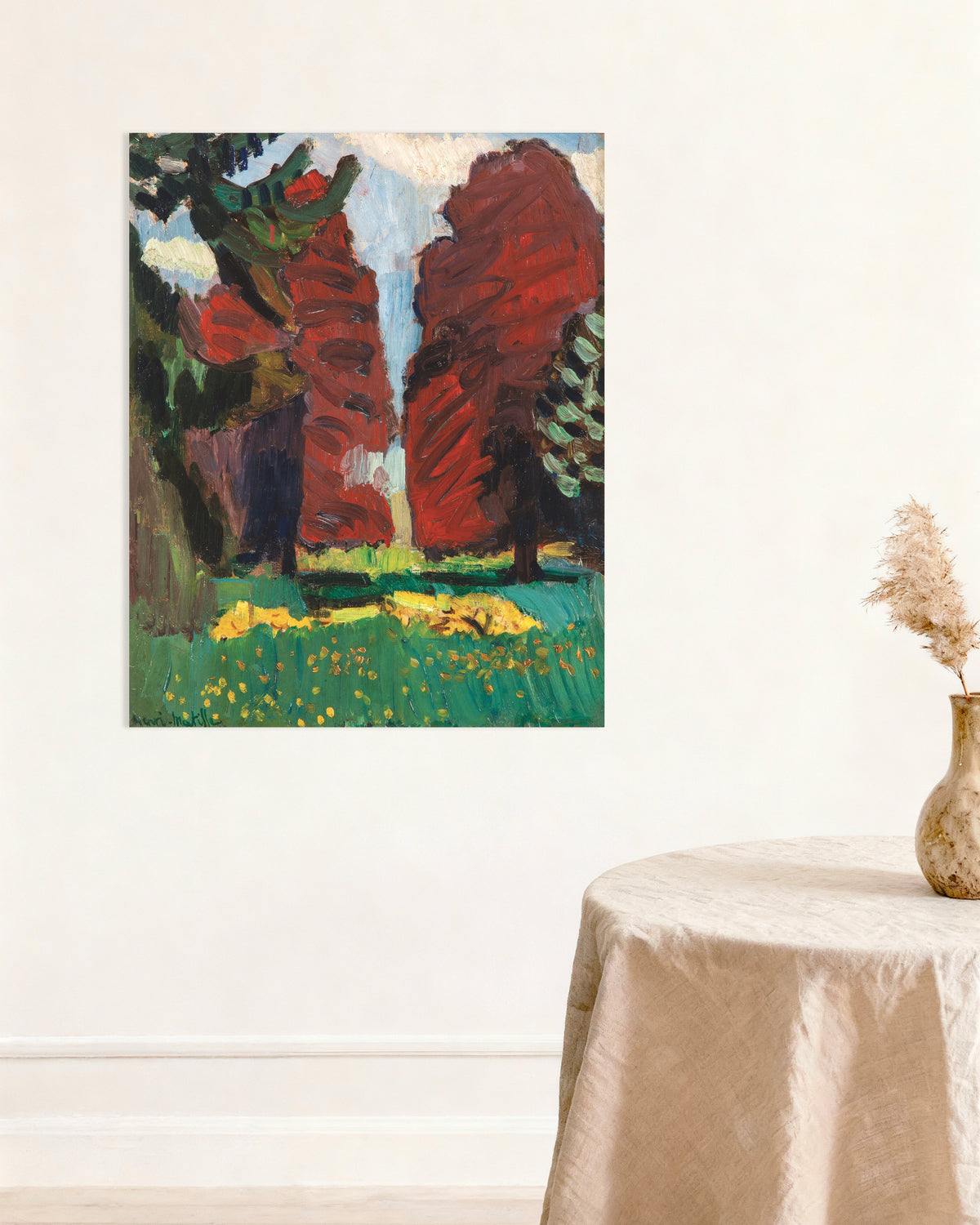 Poster of Purple Beeches (1901) by Henri Matisse