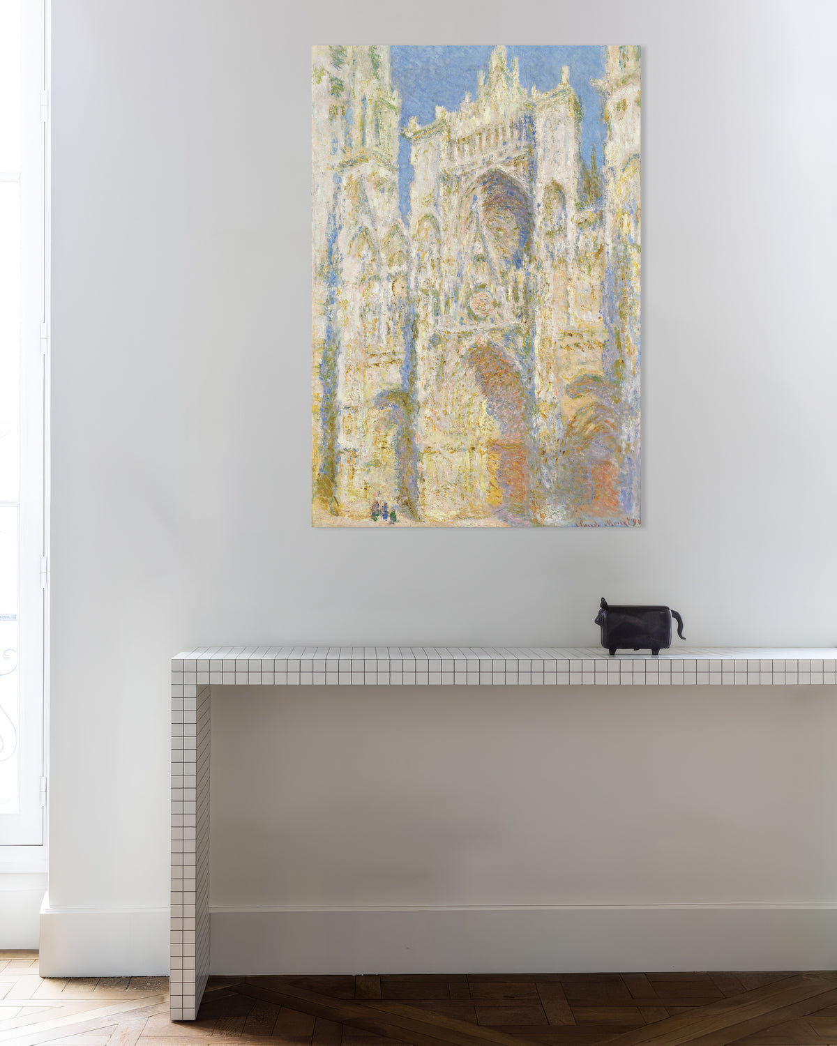 Poster of Rouen Cathedral, West Façade, Sunlight (1894) by Claude Monet