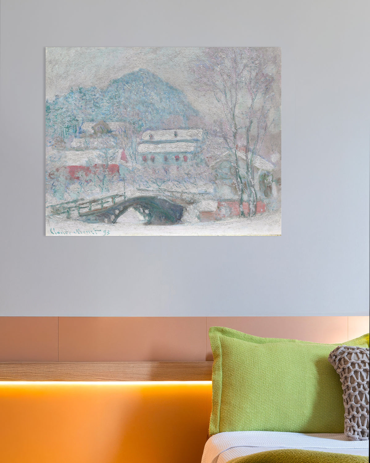 Poster of Sandvika, Norway (1895) by Claude Monet