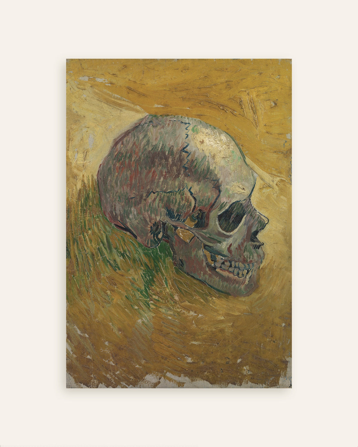 Poster of Skull (1887) by Vincent van Gogh, thumbnail