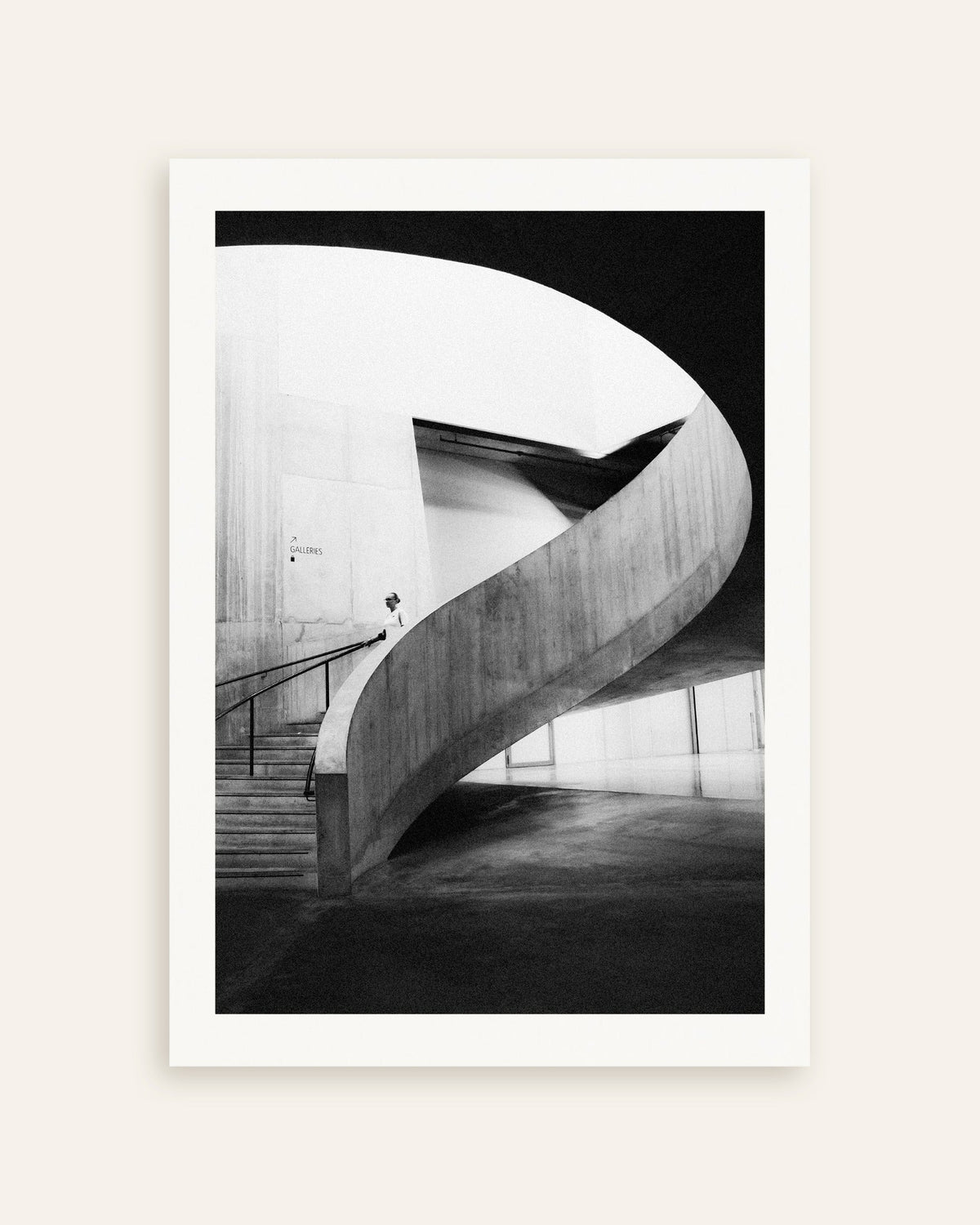 Poster of Spiral Ramp With a Visitor, thumbnail