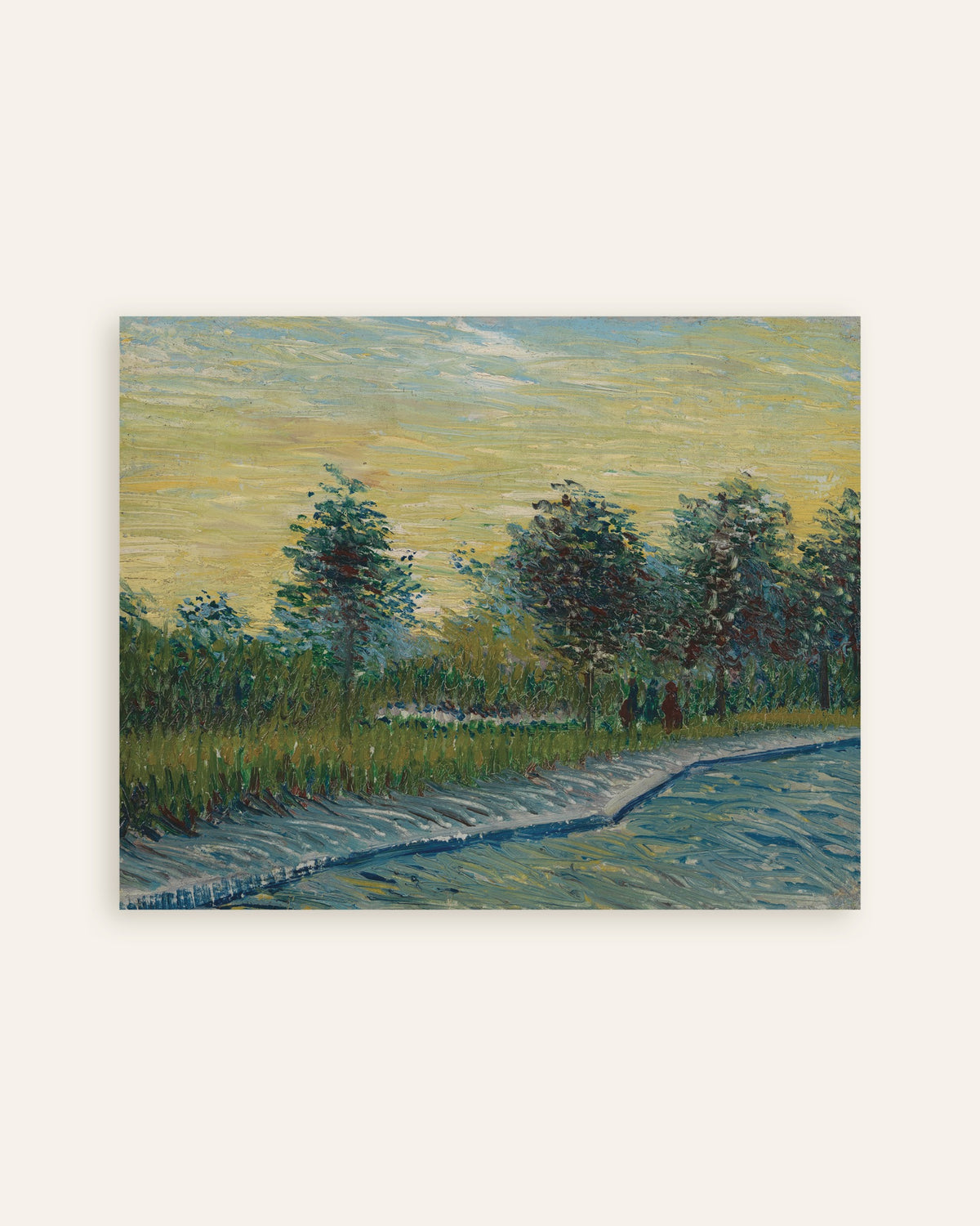 Poster of Square Saint-Pierre at Sunset (1887) by Vincent van Gogh, thumbnail