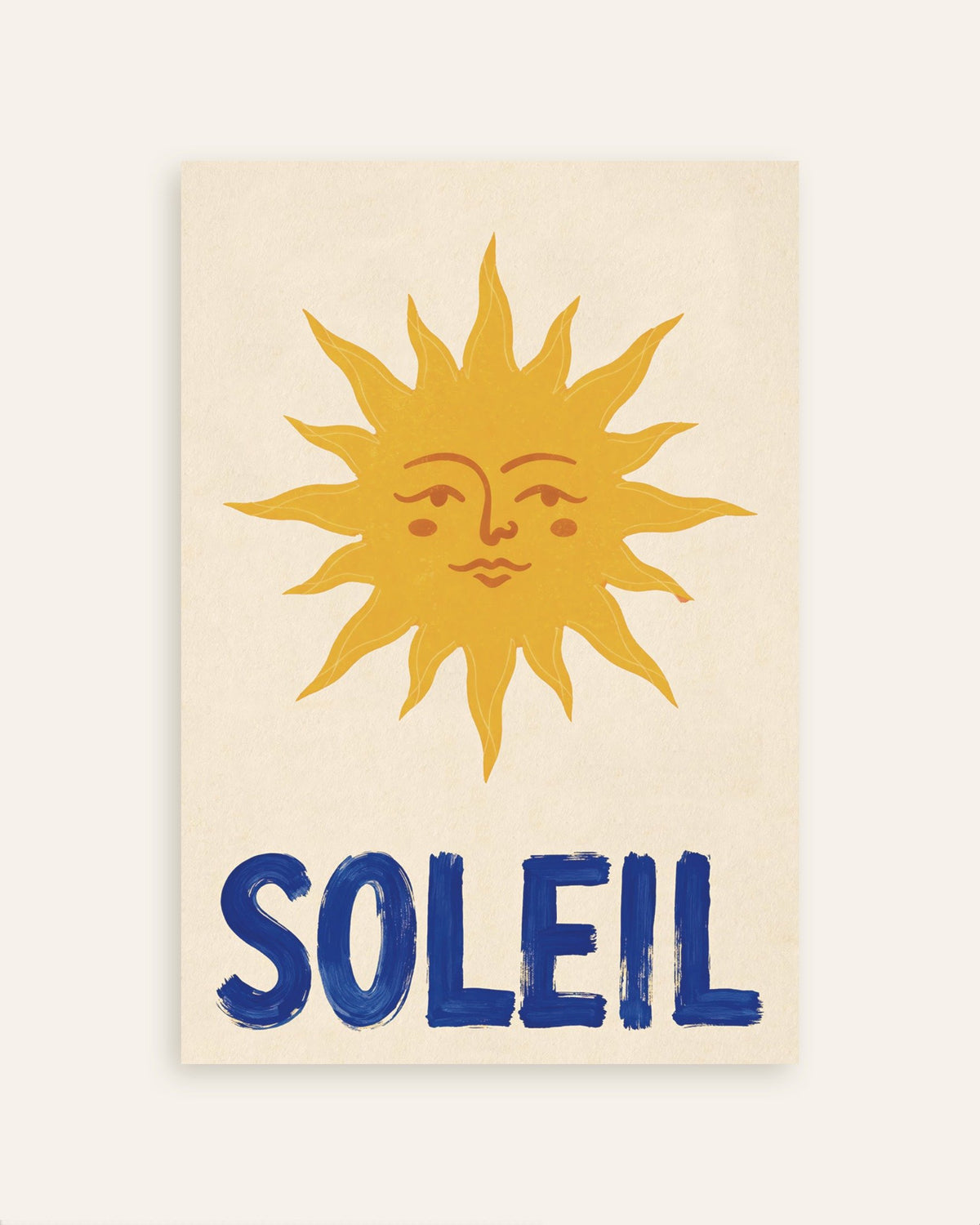 Sun poster - Warm & retro wall art | Posterscape.nz