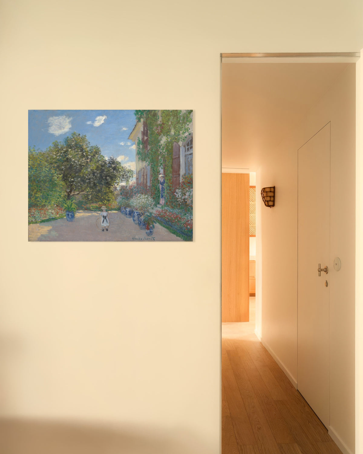 Poster of The Artist's House at Argenteuil (1873) by Claude Monet