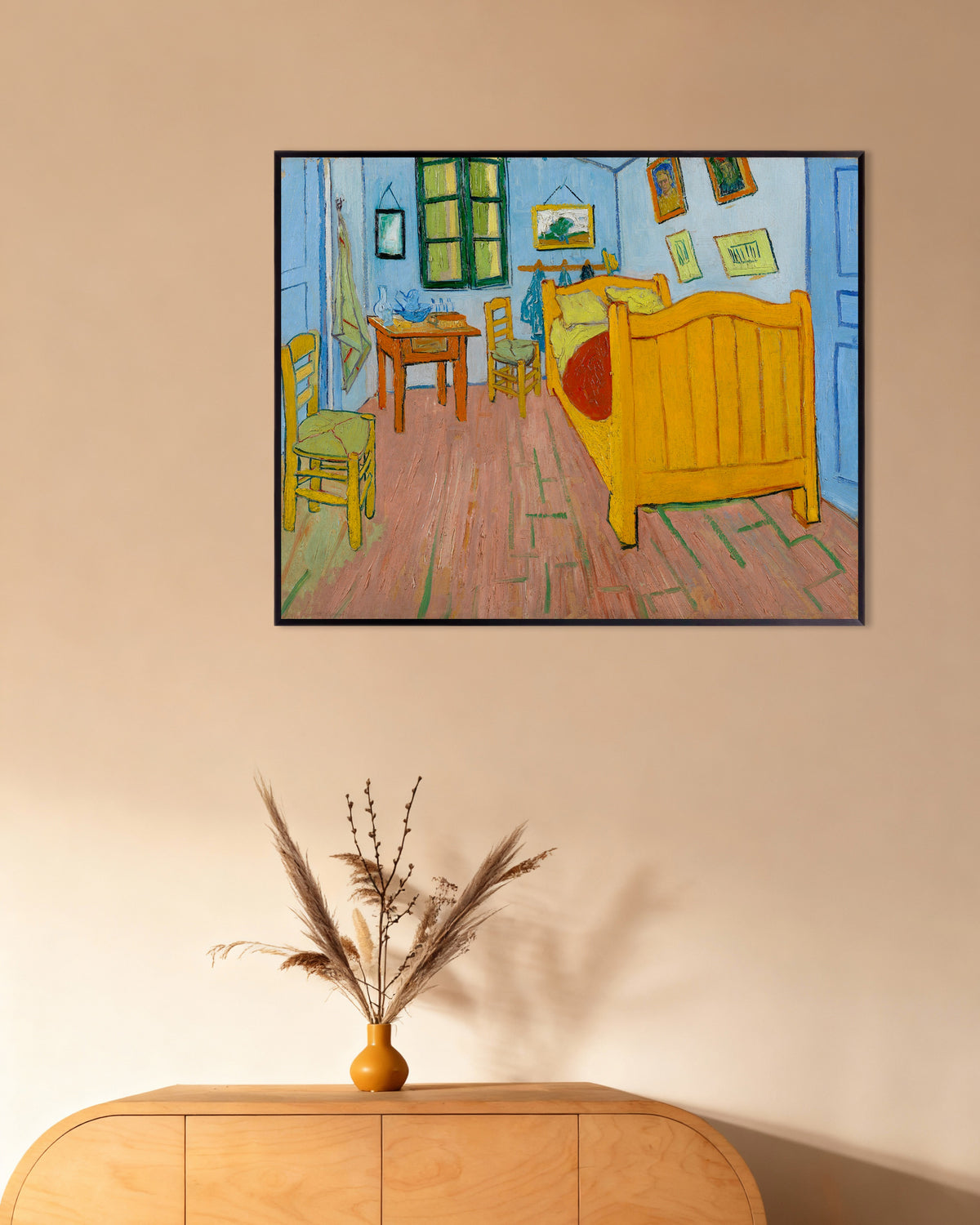 Poster of The Bedroom (1888) by Vincent van Gogh, with metal frame