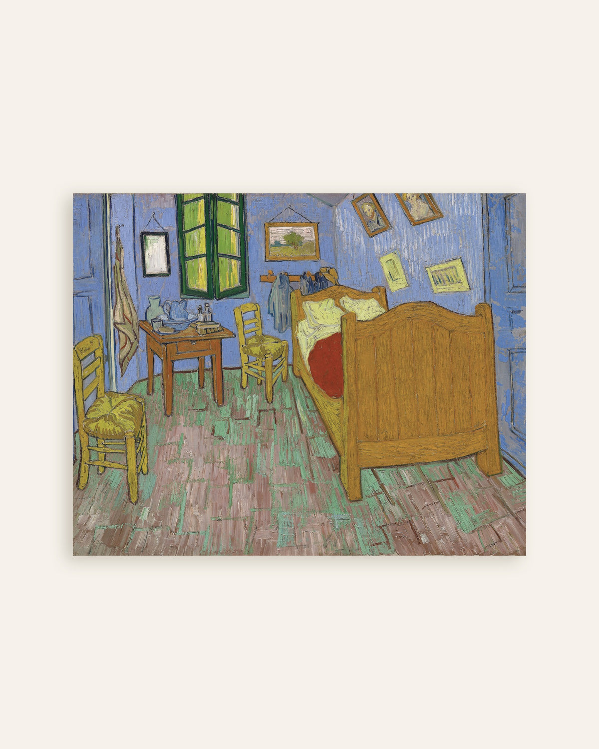 Poster of The Bedroom, Saint-Rémy Version (1889) by Vincent van Gogh, thumbnail