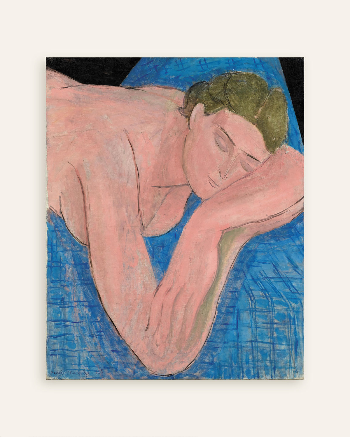 Poster of The dream (1935) by Henri Matisse - Poster, thumbnail