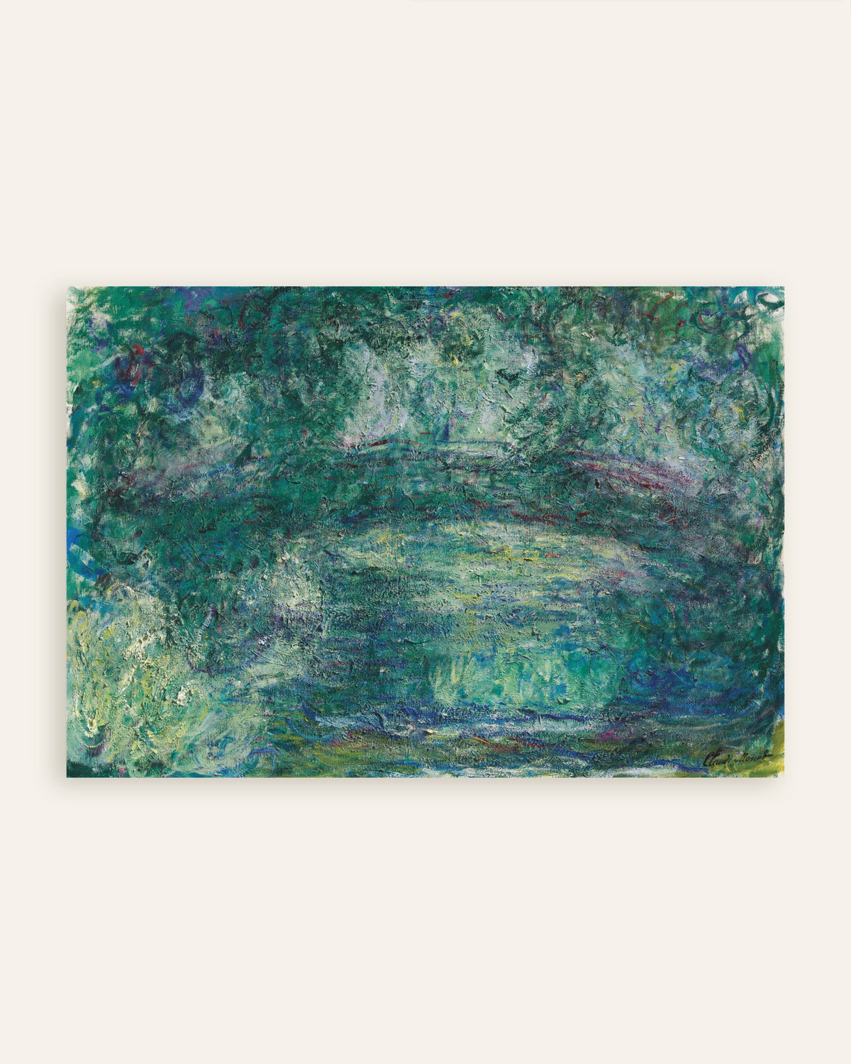 Poster of The Japanese Bridge (1918–1924) by Claude Monet, thumbnail