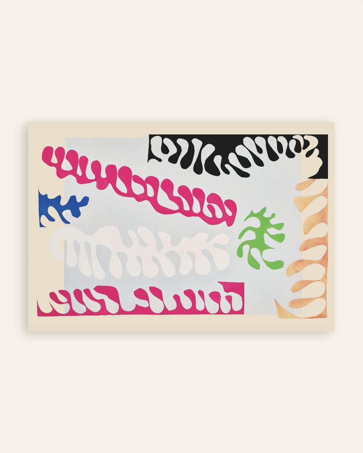 Poster of The Lagoon in Pink and White (Jazz, 1947) by Henri Matisse, thumbnail